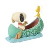 JIM SHORE Snoopy Woodstock In Canoe 6017869 &
