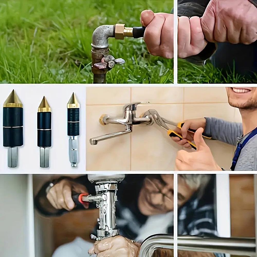 Pini universali cu topire la cald pentru oprirea apei, dopuri pentru podeaua bucătăriei și a băii, unealtă de reparare pentru instalații sanitare, dop pentru bandă de țevi PPR, ac de oprire a apei