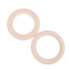 2Pcs/Pairs Wooden Ring Portable Crossfit Gymnastics Rings Gym Shoulder Strength Home Fitness Training Physical Exercise Ring