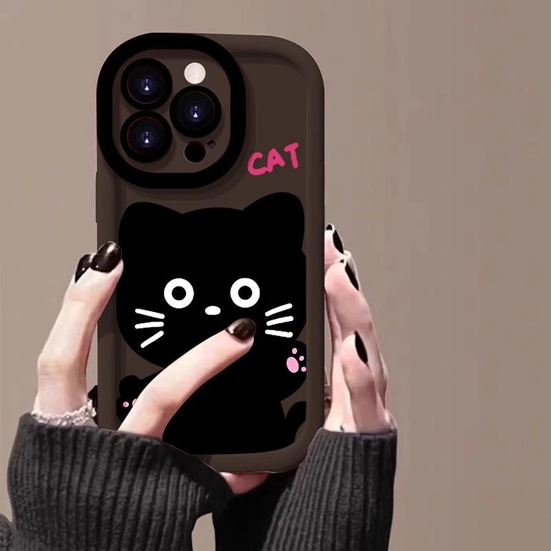 Apple 16promax Mobile Phone Case New Painted IPhone 15pro Skin Feeling Puff 14