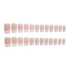 24Ps/Set False Nails Fresh Bright French Acrylic Fake Nails Removable Press On Nail Tips Full Cover Kids Fun Cute Wearing