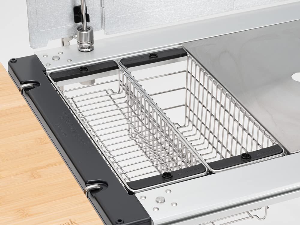 Snow Peak IGT Mesh Tray Rack, Half Unit, Shallow Type, CK-251, for Camping and Outdoors