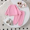 Kids Casual Long-Sleeve Set, Comfortable Daily Wear Outfits