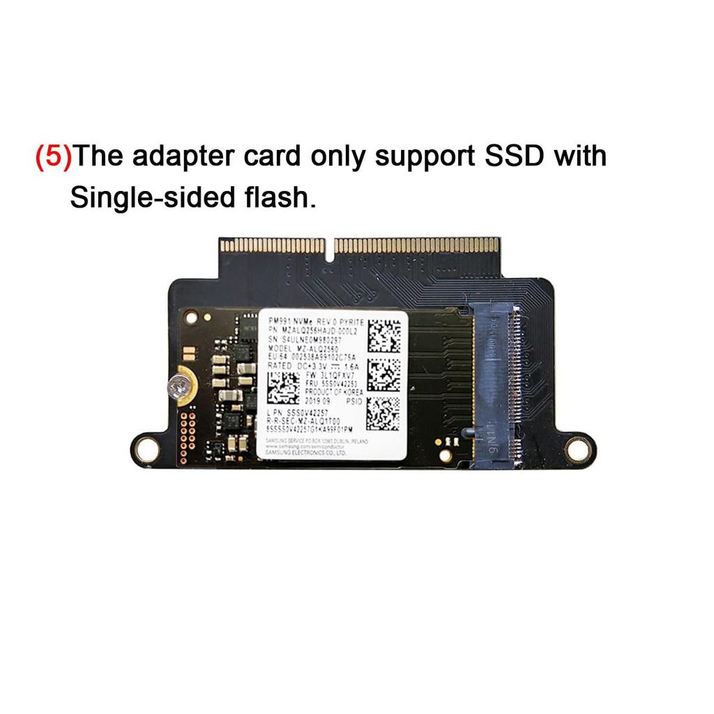Chenyang MAC SSD Upgrade Adapter NVMe SSD Upgrade Conversion Adapter for MAC Pro 2016 2017 A1708 2230/2242mm M.2 13-inch