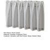 Sheer Window Valance, Short Curtain with Rod Pocket, Light Filtering Valance Curtain for Basement Kitchen Bedroom Window Cabinet