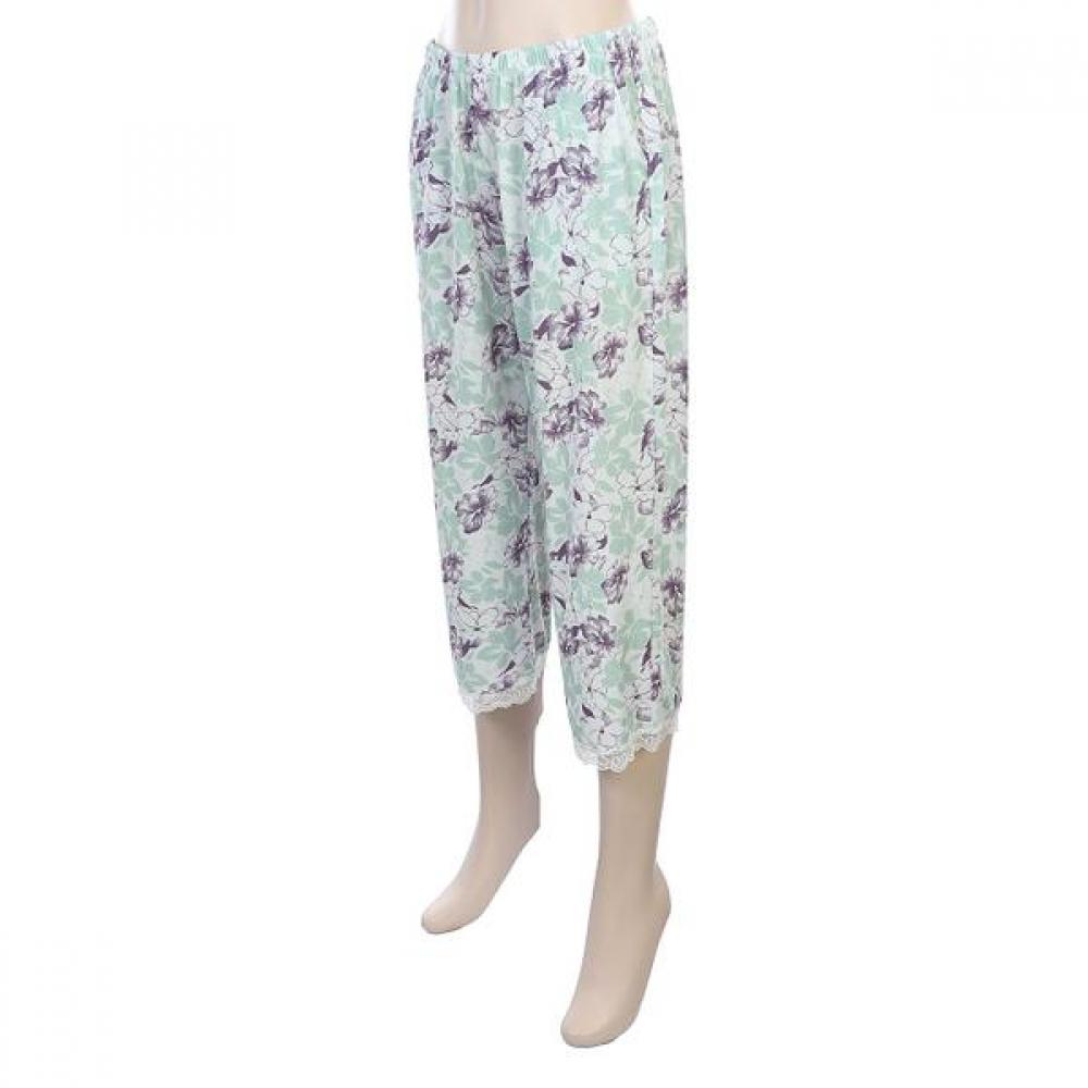 BARBARA Women S Green Floral Print Pajama Homewear Awp4572r