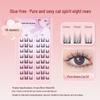 Natural Self-Adhesive Segment False Eyelashes - Sunflower Design for Women: Little Wild Cat Lower Lash Clusters