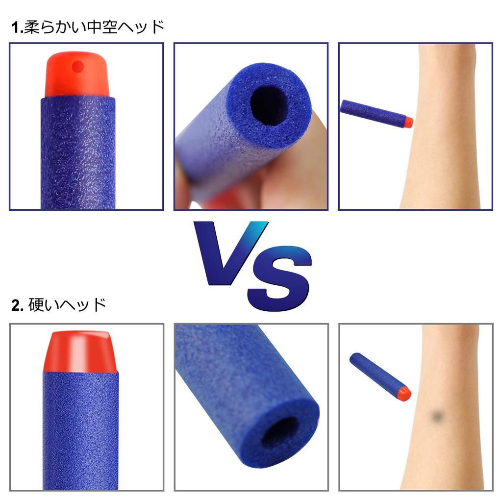 Foam EVA Refill Sponge Darts Replacement Round X 200 Blue Darts, Darts, Bullets, Bullets, Compatible, Bullets, Reusable, Quiet, Toys, Bullets, Soft,