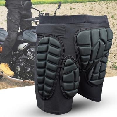 Pantalones Cortos de Motocicleta Protectores Antigolpes Anticaída Anticolisión Resistentes al Desgaste Protección de Cadera Acolchado 3D Motocross