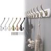 Alloy Durable Zinc Coat Hanger With Drill Holes For Bathroom Closet Organization