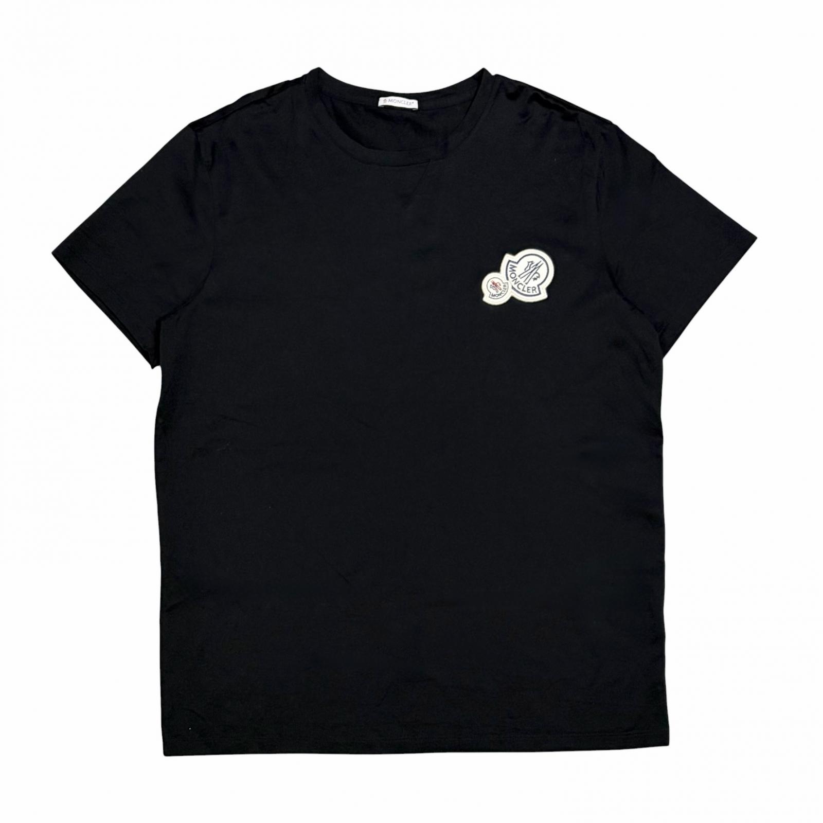 

Used MONCLERShort sleeve T-shirt black mens XL чорний