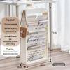 Wall-Mounted Bookshelf & Desk Organizer with Movable Table and Trolley