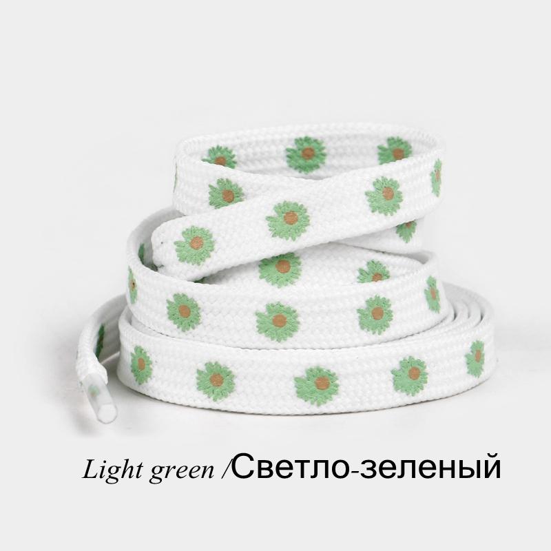 Little Daisies Shoelaces Cartoon Printing Fashion Unisex Flat Shoe laces High-top Canvas Sneakers Shoelaces AF1 Sports Shoelaces