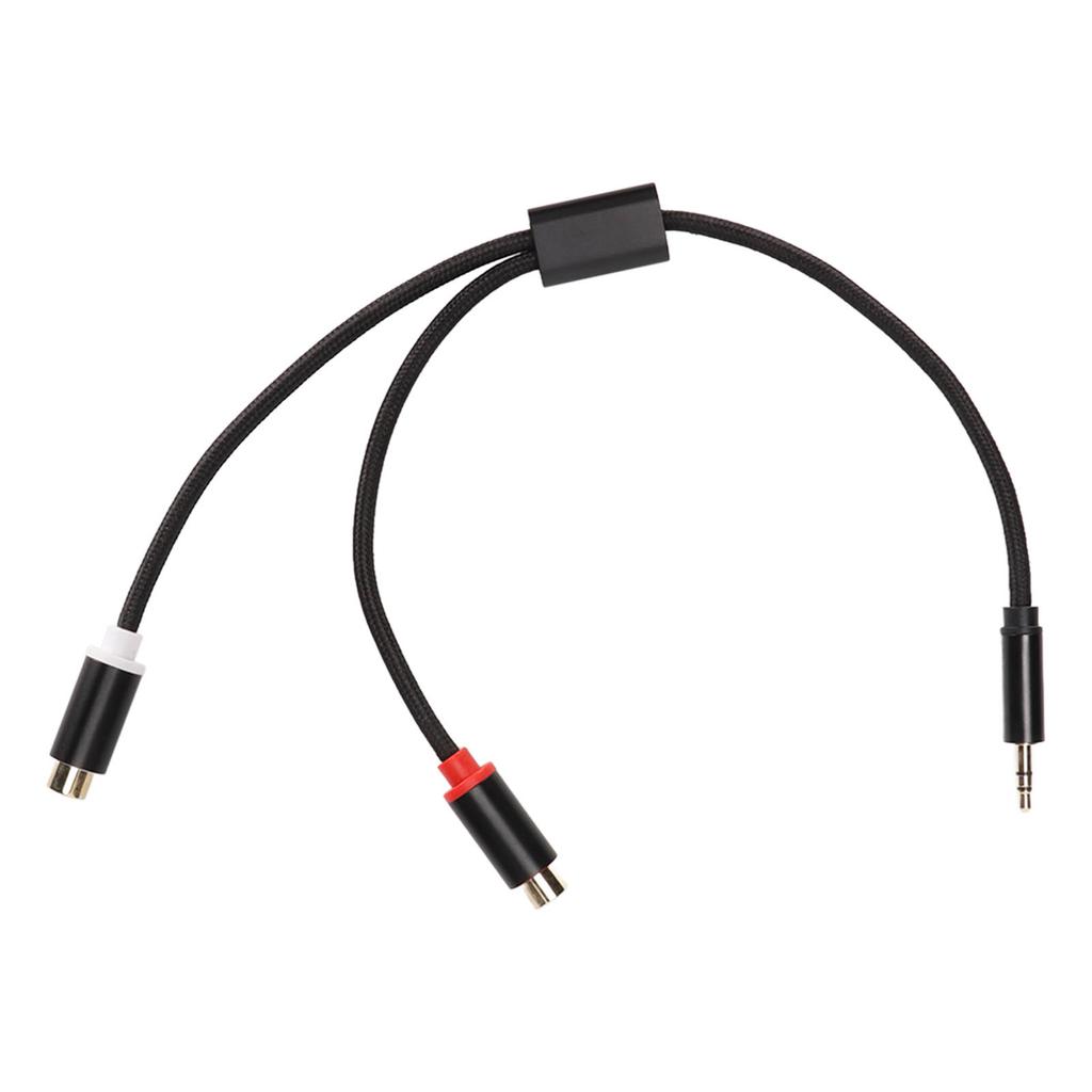 3.5mm Male to 2 RCA Female Cable HiFi Gold Plated Plug 2 Way Transmission Stereo Sound Cable Y