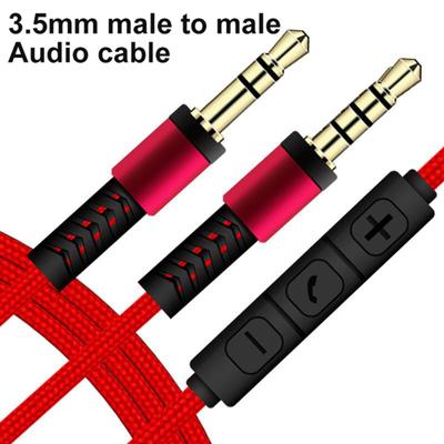 Audiokabel Tragbar mit Mikrofon 3,5 mm Stecker auf Stecker Audiokabel mit Mikrofon für iPhone