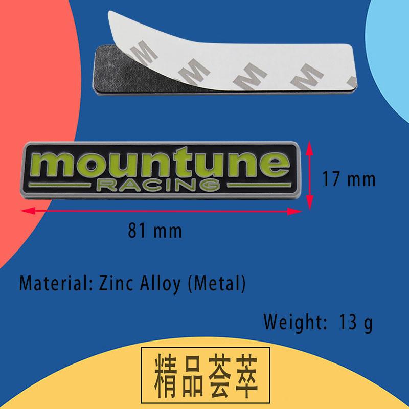 Car Styling M Logo for Mountune Performance RACING Car Fender Side Trunk Decal Emblem Badge Sticker