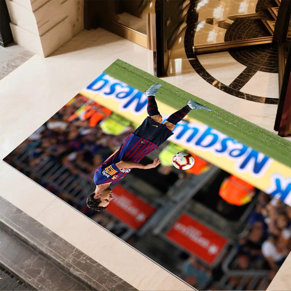 Karim Benzema's Flight Carpet Design for Balcony Hallway Playrooms Entryway Anti-slip Rug Decorate Offices Best for Christmas