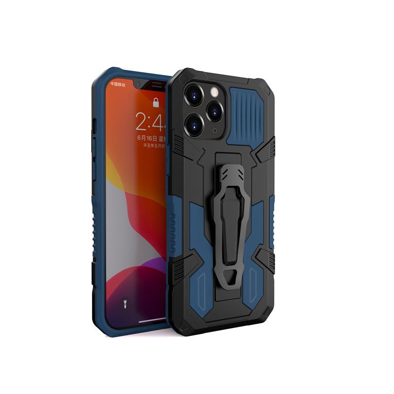 Applicable To iPhone16ProMax Mecha Warrior Mobile Phone Case 15Pro All-inclusive 14 Anti-drop 13 Protective Case XS