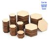 Hexagonal Basswood Decorative Wood Slices for DIY and Handmade Crafts