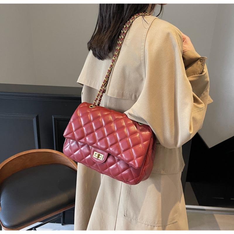 Neue modische Pendler-High-End-Diamantenketten-Tasche mit großem Fassungsvermögen Damen Schulter-Umhängetasche