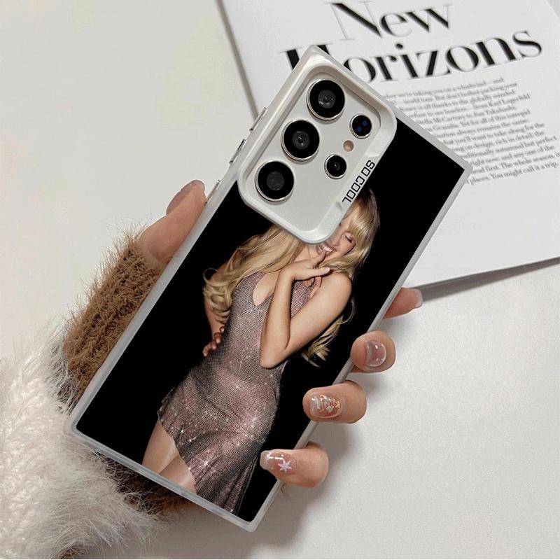 

CR66 S-Sabrina C-Carpenter Soft Phone Case for Samsung Galaxy S24 S25 FE S26 Edge S23 Ultra S22 Plus S21 + Shockproof Cover Back Samsung S25 Ultra