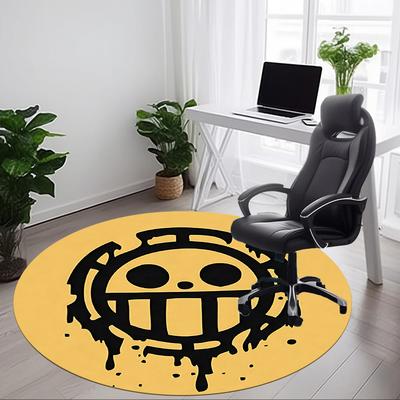 1 Stück One Piece Büro Runder Teppich, Indoor-Matte Geeignet Für Büro, Unter Bürostühlen Schlafzimmer Wohnzimmer Heimdekoration a0908193