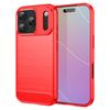 For iPhone 17 Pro Case Protective Phone Cover Carbon Fiber Texture Brushed