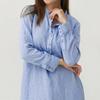 Luxusní dámský kaftan Bavlna Dlouhý rukáv Jednobarevný Ležérní Oversized Maxi košilové šaty