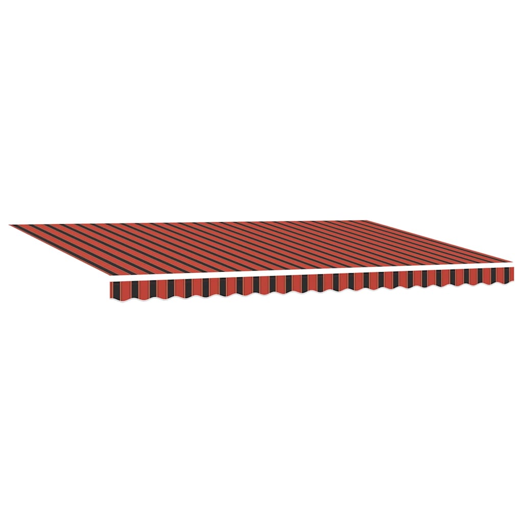 Retractable Awning Orange and Brown 500 X 300 X 165 Cm