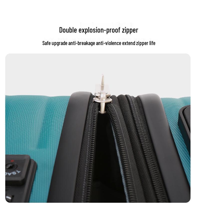 20-Zoll stoßfester Koffer: Langlebig, Große Kapazität, Diebstahlschutz, Handgepäck für Männer & Frauen