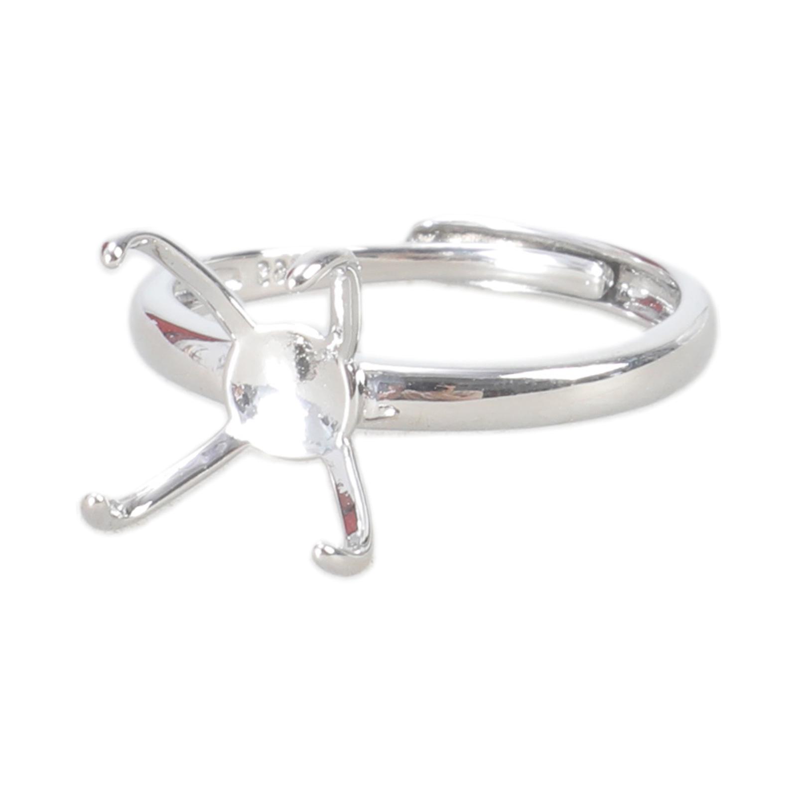 

18x21 19x19 мм Открытие Женские Заготовки для Колец Основа Гетероморфные Кольца Кронштейны DIY Женские Мужские Закрепки Изготовление Ювелирных Изделий Аксессуар 86 серебряный