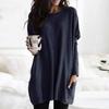 Long Sleeve Casual Pocket Pocket T-shirt T-shirt Top Long sleeve Casual Pocket T-shirt Top Women