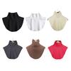 Women Fake Collar Solid Color Easy To Wash Comfortable False Collar Thickened Soft Scarf Collar Versatile Clothing Accessory