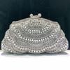 Mermaid Handmade Diamond-encrusted Evening Bag Foreign Trade Empty Metal Hard Box Full of Diamonds Hand Bag for Women Stone Clut
