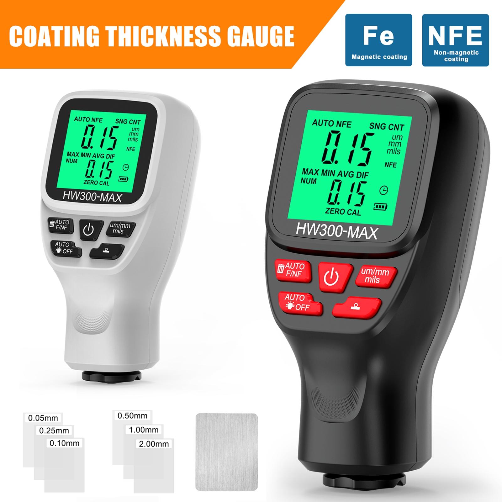 

Coating Thickness Gauge Car Paint Thickness Gauge Measuring Metal Plating and Coating Thickness with Unit Conversion чёрный
