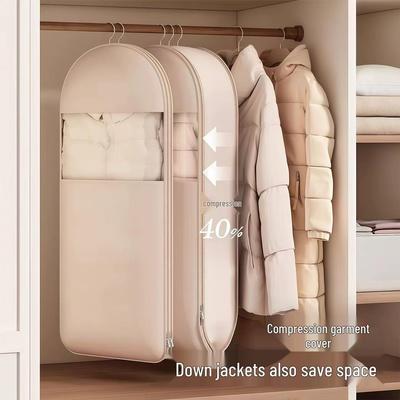 Waterproof, Dustproof, Moistureproof Down Jacket Hanging Cover for Wardrobe