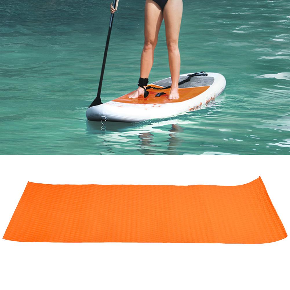 EVA Imitation Teak Anti Slip Surfboard Yacht Boat Traction Pad Grip Mat Decoration (Orange)