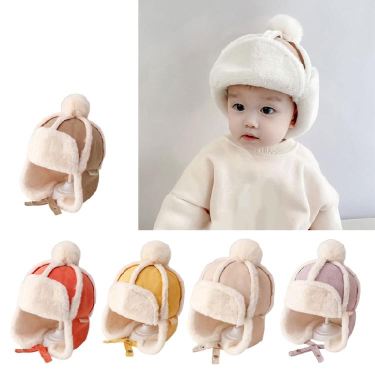 Breathable Earmuff Caps Baby Warmth Ear Flap Hat with Fleece Lining for Winter