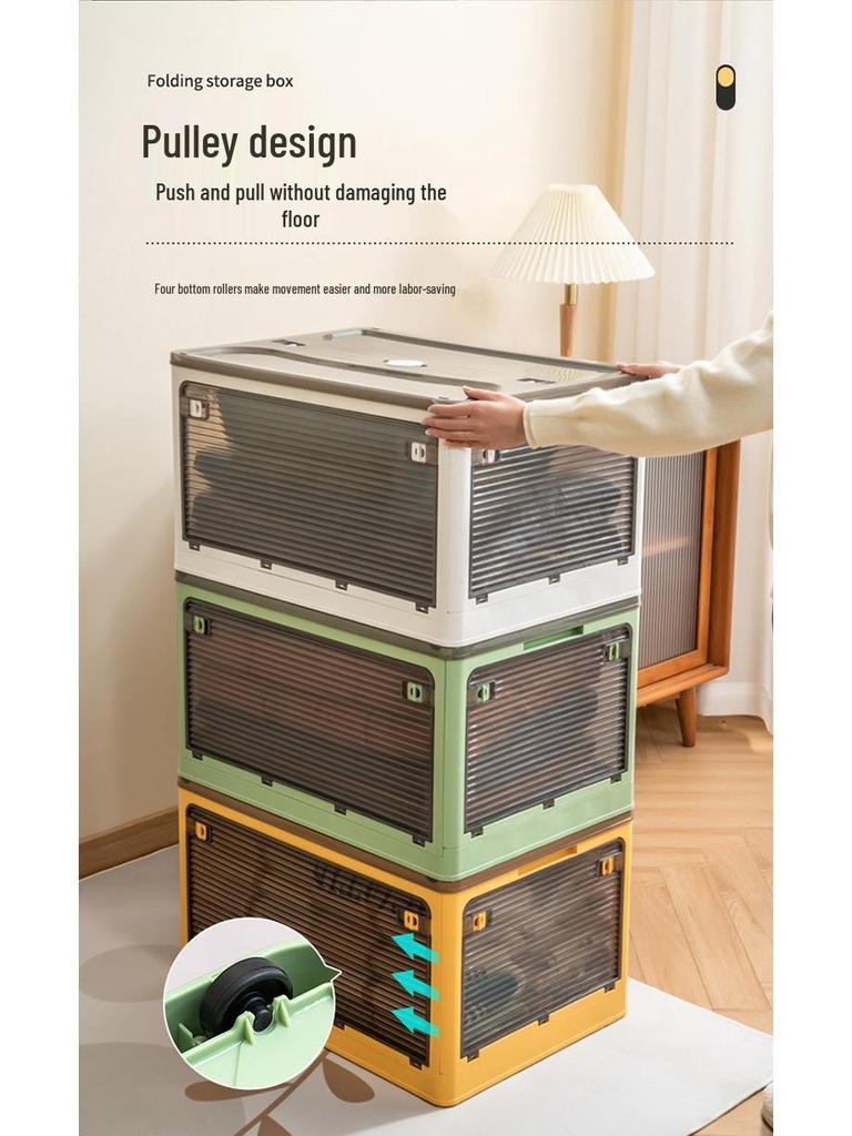 Transparenter Faltbarer Kleiderschrank-Organizer: Kleider- & Quilt-Aufbewahrungsbox