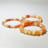 Natural Agate Beaded Bracelet Women's Simple Fashion Temperament Retro Bracelet Light Luxury Versatile High-end Jewelry