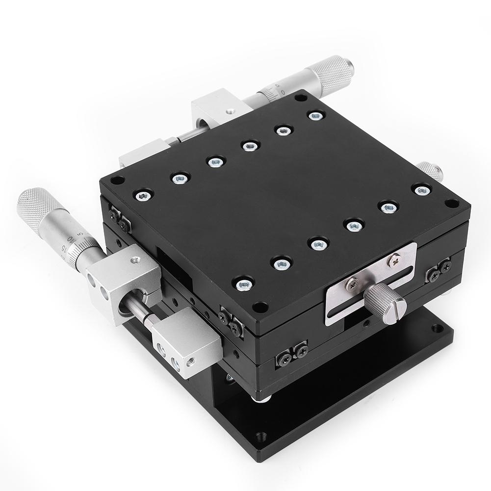 LD90 LM XYZ 3 Axes Trimming Platform Manual Linear Stage Tuning Sliding Table 90 x 90mm