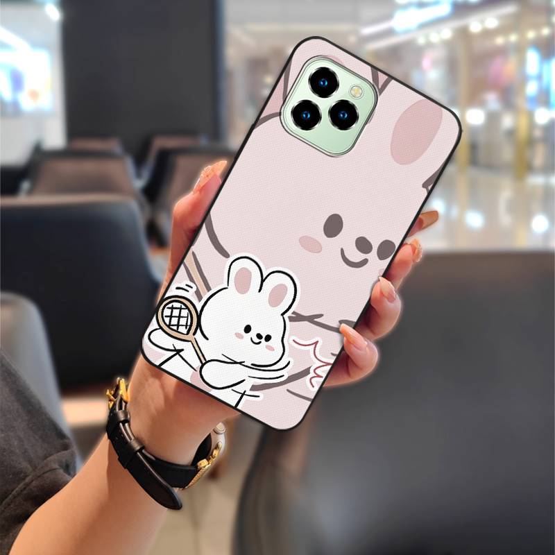 TPU Couple Phone Case For Oukitel C21 Pro Soft case Cartoon Cute Fashion Design Dirt-resistant Protective Anti-dust