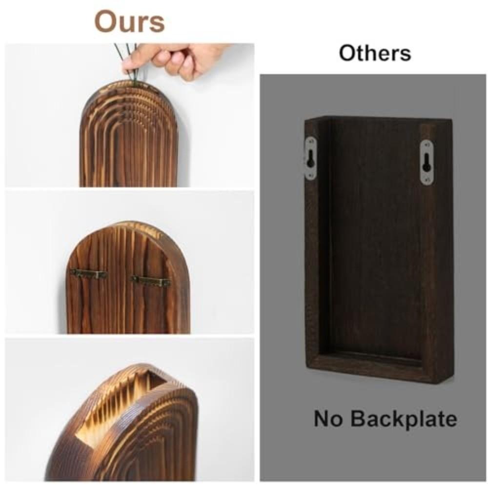 Handgemachter Wandpflanzer Moderner Bauernhaus-Wandpflanzer Kunstdekor Hölzerne Wandvase Schlafzimmer