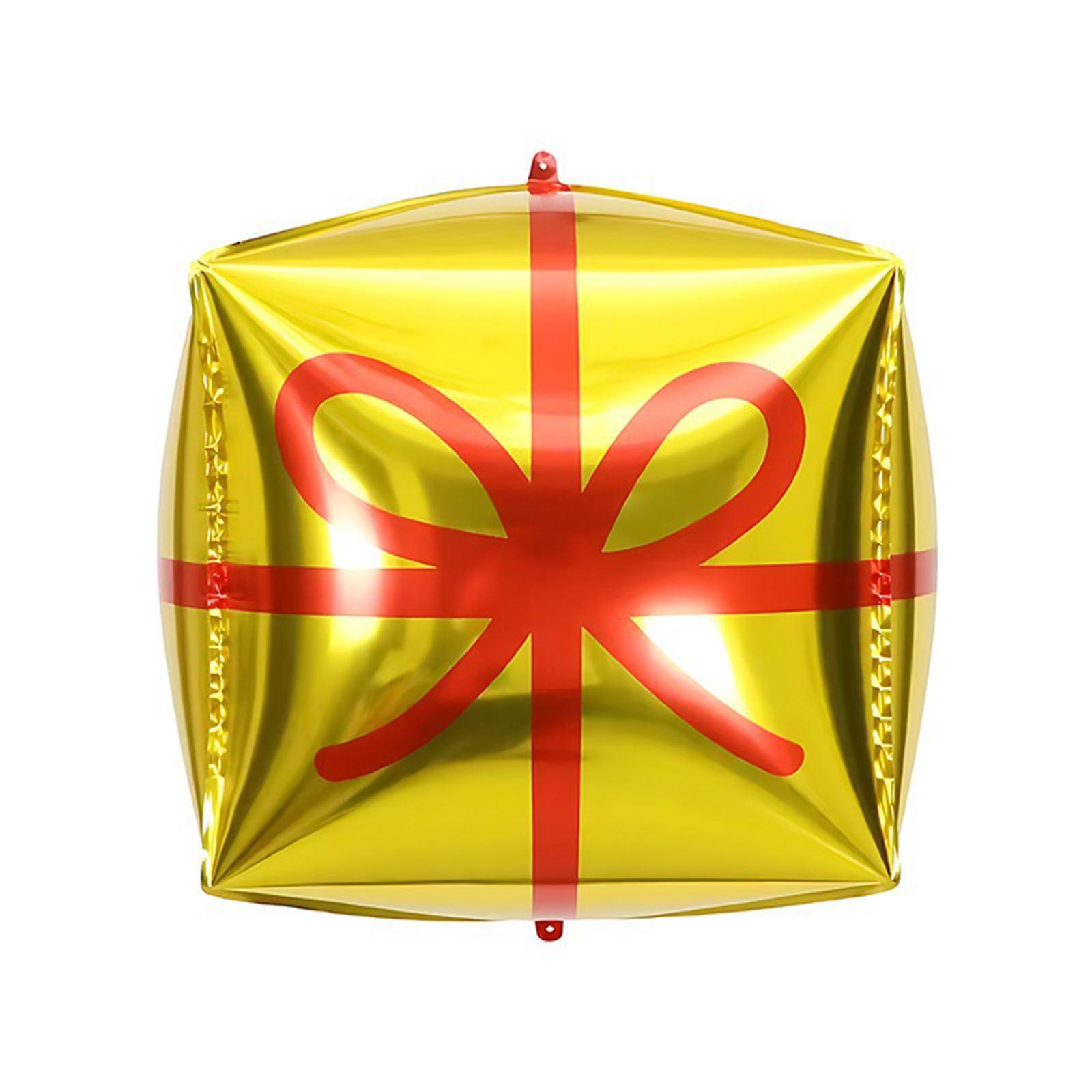 

Рождественская подарочная коробка, Алюминиевая фольга, Украшение для вечеринки по случаю дня рождения, Украшение торгового центра, Дизайн подарочной коробки, Алюминиевая фольга One Size