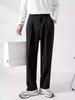 Hochwertige Hosen Herren Frühling und Herbst neue Herrenhosen gerade locker lässig Wide-Leg Anzughosen