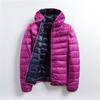 Light down jacket women's light short hooded light double-sided wear double-sided wear jacket new year