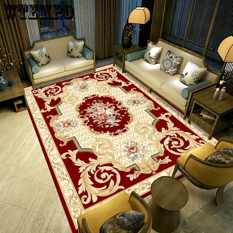 Persian Living Room Carpet  Bedroom Bedside Carpet Retro Ethnic Style Carpet Hotel Home Stay Carpet