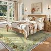 Living Room Carpet Bedroom Bedside Sofa Floor Mat Fluffy Large Area Soft Velvet Rug Spring Floral Style Home Decoration Carpets