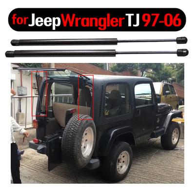 2 ks plynové vzpěry zadního okna, tlumiče, nosné vzpěry pro Jeep Wrangler série TJ 1997-2006 645MM Zadní levé a pravé