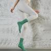 Spring Striped Non-Slip Women's Yoga Toe Socks - Long Sport Style for Pilates, Mid-Calf Length
